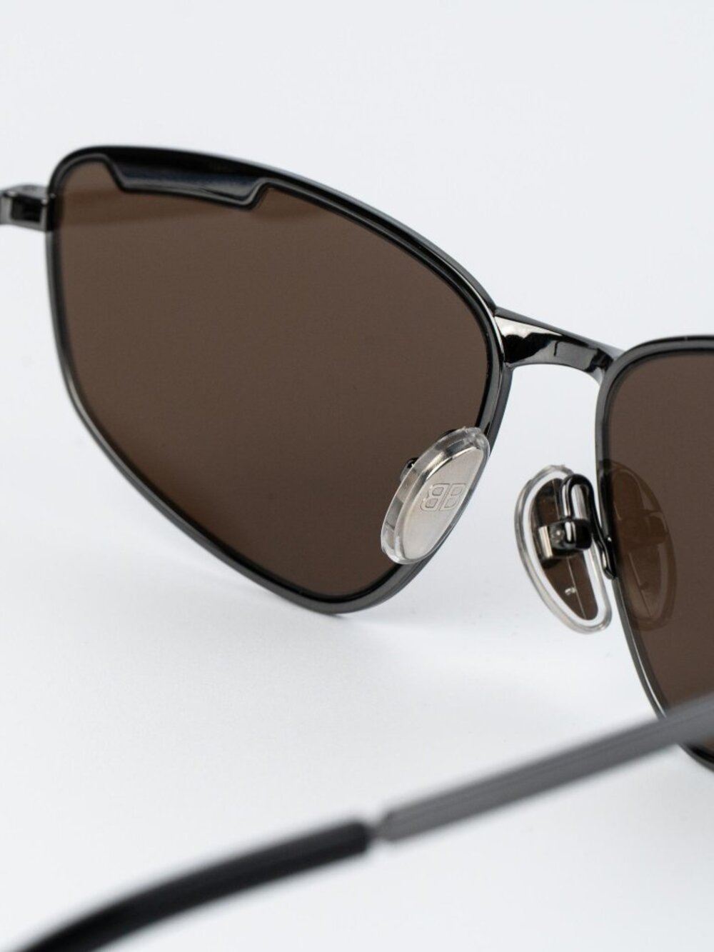 Balenciaga Women Sunglasses Ruthenium Brown BB0277S 002 NEW AUTHENTIC - Picture 8 of 12